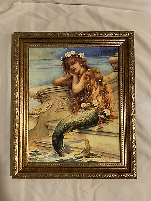 Mermaid Fantasy Print  (Gallery Graphics Inc) Framed  12 X 10 • $18