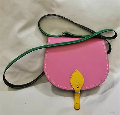 $49.97 • Buy Made In England ZATCHELS Shoulder Bag/Cross Body Multicolor Leather