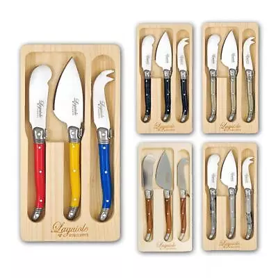 Etiouette Laguiole Cheese Knife Set French Design Stainless Steel Knives 3pcs • $25.95