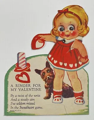 Vintage Mechanical Valentine Card A Ringer • $6.99