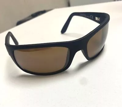 Maui Jim Peahi Sunglasses MJ202-2M Matte Black Full Rim Frames 65-19-120mm Italy • $98