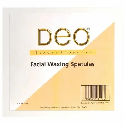 Deo Wooden Facial Wax Spatulas • £5.49