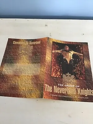 Michael Jackson Promo Leaflet Chevaliers Neverland Knights Black White Magazine • $8.79