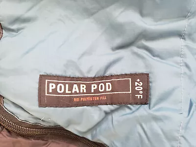 Rei Polar Pod +20F Mummy Sleeping Bag Blue Black 80  20 Deg • $45