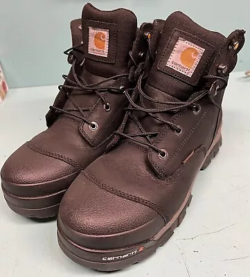 Carhartt Mens Black Work Boots 6351 Size 12W Composite Toe/Waterproof • $90