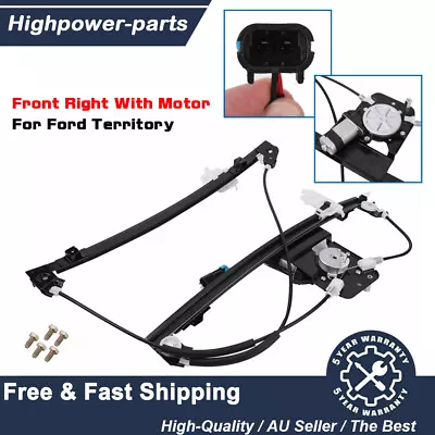 Right Driver Front Window Regulator With Motor Fits Ford Territory SX SY SZ 04-1 • $61.74