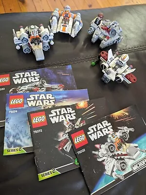LEGO Star Wars Micro Fighters 75032 75030 75074 75072 Falcon X Wing Snowspeeder • $30