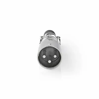 Male Screw XLR Cannon Microphone Audio Connector Balanced Plug 3 Pin UK • £3.92