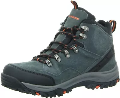 Skechers Men's Relment-Pelmo Hiking Boot Gray Suede Size 12 • $78.95