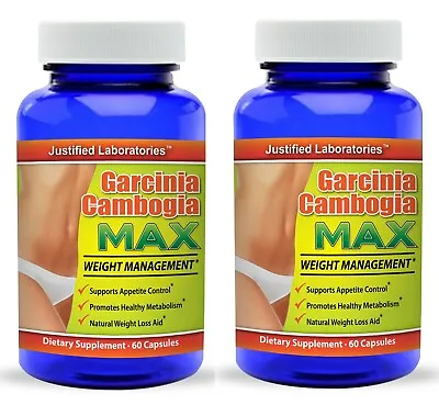 $16.99 • Buy Pure Garcinia Cambogia Extract 60% HCA Diet Natural Weight Loss Pills 2 Bottles