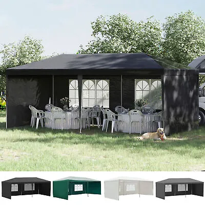 £106.99 • Buy 6m X 3m Gazebo Canopy Garden BBQ Party Patio Tent Camping Sun Shade W/ Windows