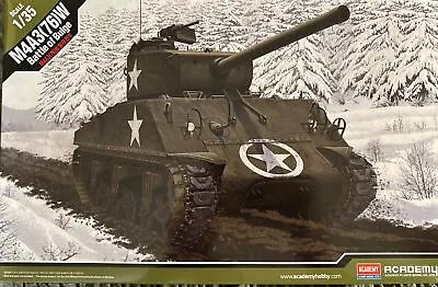 Academy 1/35 M4A3(76)W “Battle Of Bulge Tank” Sherman Model Kit # 13500 • $32.25
