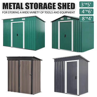 8X46X45X3FT Outdoor Metal Garden Shed Large Outdoor Tool Storage House Shed UK • £145.90