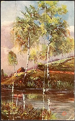 1907 Painting PC Trees Along Stream • $6