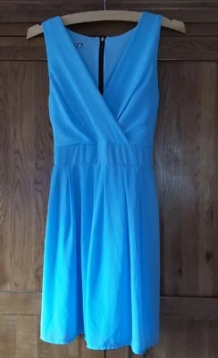 £1.99 • Buy Wal G Ladies Pastel Blue Chiffon Dress Size 12 Medium