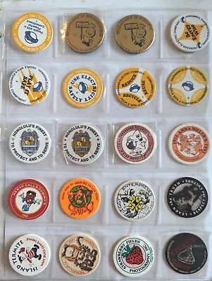 Vintage Pogs Hawaiian Milk Caps Lot Of 20 • $14.96