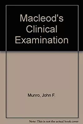 MacLeod's Clinical Examination Paperback Christopher R. Edwards • £4.73