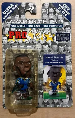 Corinthian Prostars Marcel Desailly Chelsea Autographed Platinum Pack Ultra Rare • £9