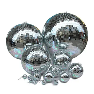 £7.91 • Buy Mirror Disco Ball Silver Hanging Glitter Ball For Home DJ Party Stage Lighting