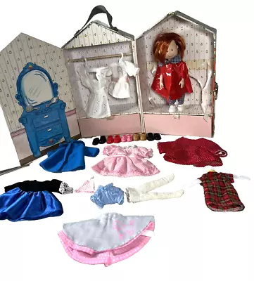 1999 Madeline's House Carrying Case Closet W One Doll 9 Outfits 6pr Shoes+ VTG • $69.99