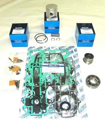 Yamaha 60 70 Hp 3 Outboard Power Head Rebuild Kit .020 Over Bore 1984 To 2008 • $382.39