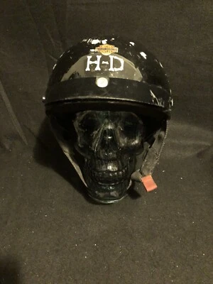$29.99 • Buy Motor Cycle Half Helmet W/ Harley Davidson Stickers