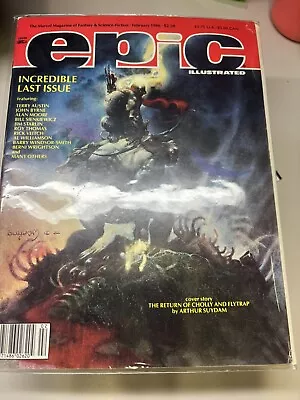 Marvel Magazine Epic Illustrated Final #34 Suydam Sienkiewicz Moore Serpieri • $17.99