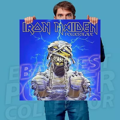 IRON MAIDEN Powerslave SINGLE POSTER Album Cover Banner PREMIUM Material • $32.25