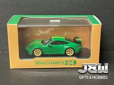 Minichamps X Tarmac Works Porsche 911 GT3 992 Python Green 1/64 • $21.99