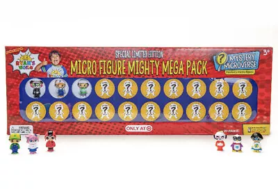 Ryan's World Micro Figure Mighty Mega Pack 20 Pc New Special Ltd Edition. BB • $9.98