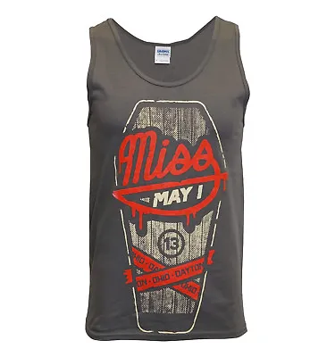 Miss May I Stay Metal Men Red Tank Top  • $3.99