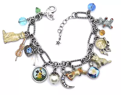 $30.09 • Buy New Kirks Folly HEY DIDDLE DIDDLE Charm Bracelet Antiqued Silver-tone Jewelry