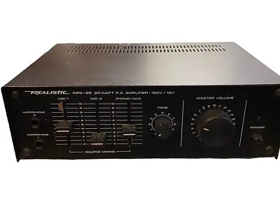 Vintage Realistic Stereo Mixer Console 32-2033A 5-Input Audio DJ  • $49.99