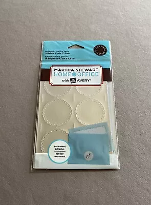 Martha Stewart Home Office Pk Of 18 Embossed Mailing Seals 1 5/8” X 1 3/4” New • $8.49