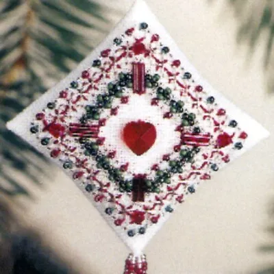 Plum Filigree Tiny Treasured Diamond Bead Ornament Kit Mill Hill 2003 • $8.99