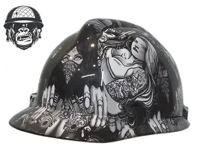 Custom Hydrographic Safety Hard Hat Mining Industrial Girls Guns GANGSTA CAP • $70