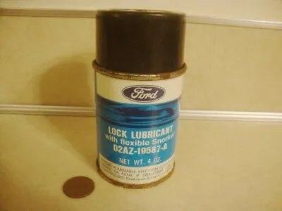 Vintage Licensed FORD 4oz CAN Lock Lubricant Handy Oiler No Barcode Collectible! • $17.50