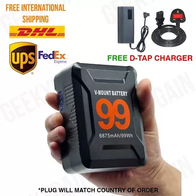 $134.17 • Buy Mini 99Wh 6785mAh 14.4V V-Mount Battery V-lock DTAP For Nanlite Aputure Amaran