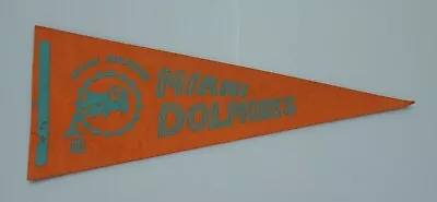 NFL 1970s Vintage Mini Felt Miami Dolphins Pennant 12  X 5  • $18.25