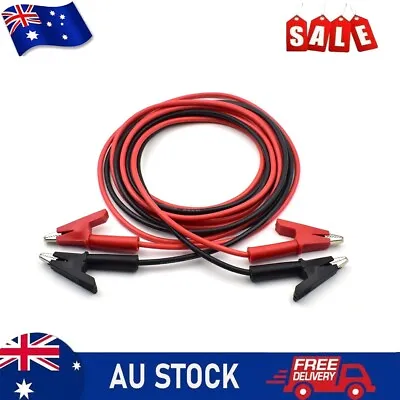 2PCS14 AWG Alligator Clips Test Leads Wire Cable With For Electrical-Testing • $17.19