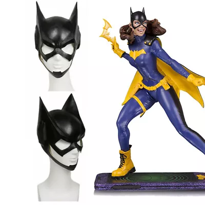 $29.99 • Buy Batgirl Cosplay Latex Batman Black Face Mask Costume Props For Adults Xcoser