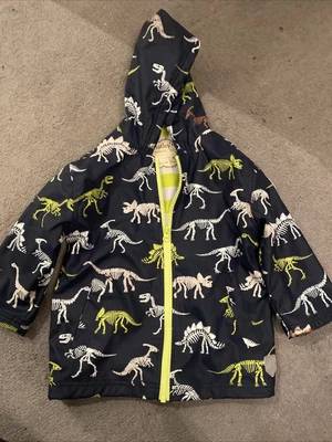£6 • Buy Hatley Dinosaur Colour Change Raincoat Age 3