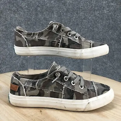 Blowfish Malibu Shoes Womens 9 Maxine Casual Low Sneakers Camouflage Gray Fabric • $23.99