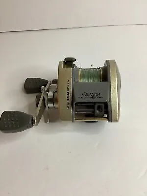 Quantum Zebco 1310 CX MG Dyna Mag 6.2.1 Speed  3 Bearings Gold Bait Cast Reel • $23
