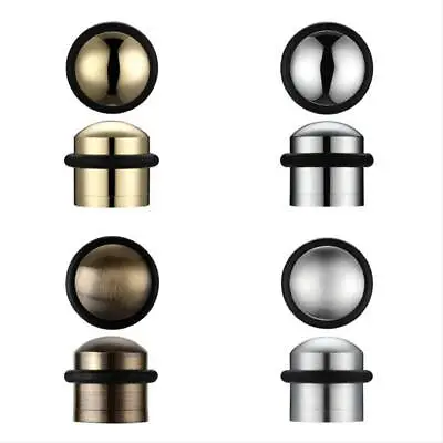 Door Stop Solid Domed Top Floor Mounted  Stopper 31mm Diameter By Zoo Hardware  • £6.70