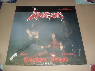 Venom -canadian Assault- Awesome Mega Rare 12  Vinyl Ep 1985 Banzai Records Can • £39.99