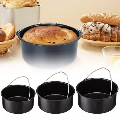 Cake Barrel Air Fryer Accessories Air Frying Pan Fryer Bread Baking Basket New • $7.99