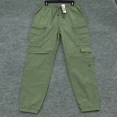 Standard Cloth Cargo Pant Men L Nylon Jogger Tech Green Utility Urban Outfitters • $24.95