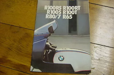 Vintage BMW Motorcycle 1979? Brochure R100RS R100RT R100S R100T R80/7 R65 • $14.95