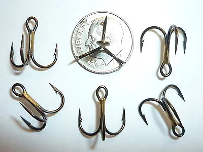 (25) Vmc Short-shank 1x Treble Hooks (size 8) Bronze (9651bz) Bulk 9651 • $12